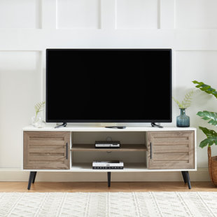 White and gold tv deals stand 70 inch